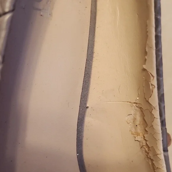 Nine West Womens Gwendle Pointed Toe Grey Pump Croc Embosed Closed Toe Shoes - Picture 14 of 14